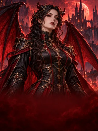 Succubus Sins — მუქთმიანი გმირი რქებითა და ფრთებით, შავ-წითელ აბჯარში